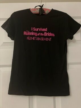 I Survived The Running of the Brides Black Tee